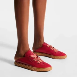 Adidași Diamond Light Flex F din piele roșu rubiniu