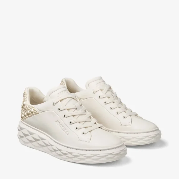 Adidași Diamond Maxi F Ii din piele nappa Latte Pearl
