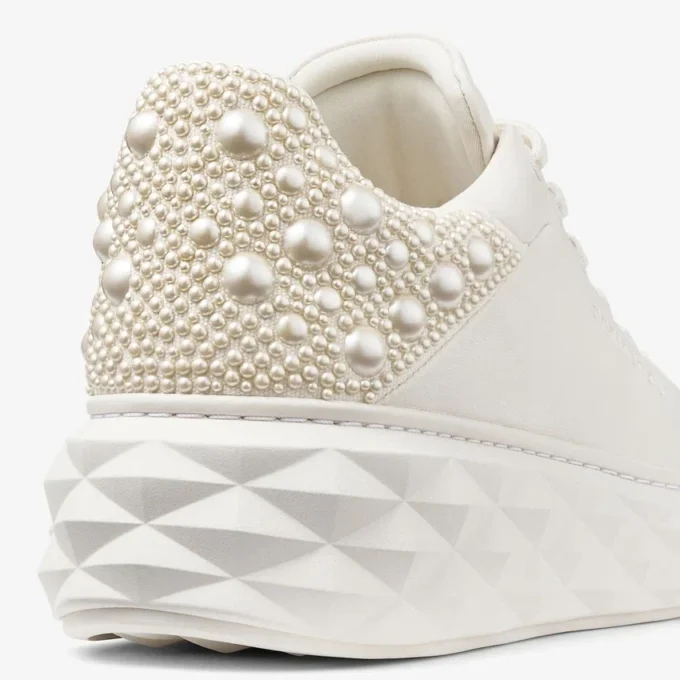 Adidași Diamond Maxi F Ii din piele nappa Latte Pearl