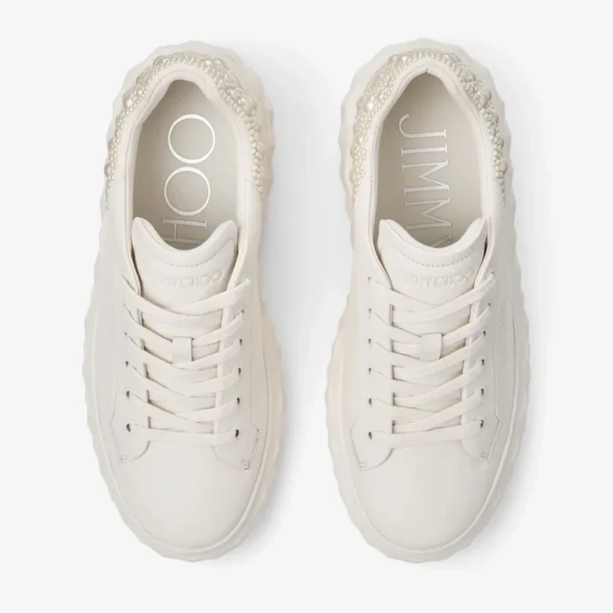 Adidași Diamond Maxi F Ii din piele nappa Latte Pearl
