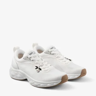 Adidași Diamond Run F din tricot jacquard alb