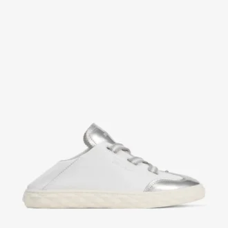 Adidași din piele nappa argintie metalizată Diamond Light Flex F