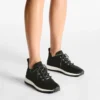 Adidași Veles din tricot negru cu paiete Adidași Veles din tricot negru cu paiete