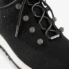 Adidași Veles din tricot negru cu paiete Adidași Veles din tricot negru cu paiete