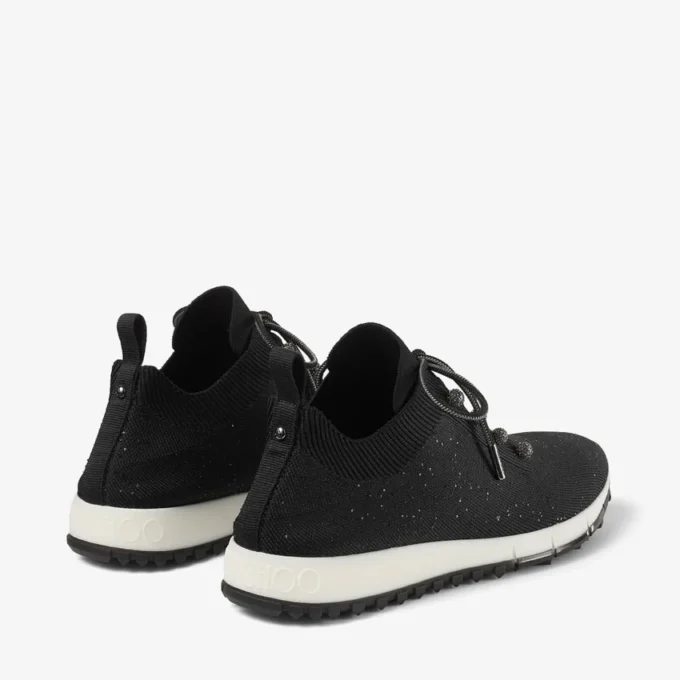 Adidași Veles din tricot negru cu paiete Adidași Veles din tricot negru cu paiete