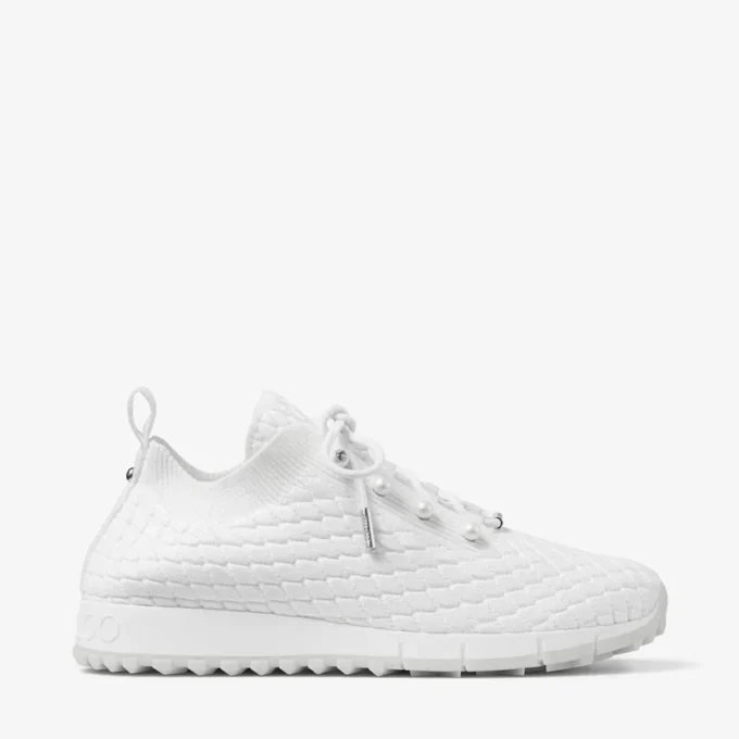 Adidași Veles din tricot texturat alb