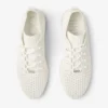 Adidași Veles Latte din tricot croșetat, cu talpă joasă și perle