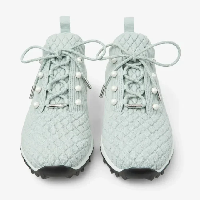 Adidași Veles Light Verde din tricot texturat