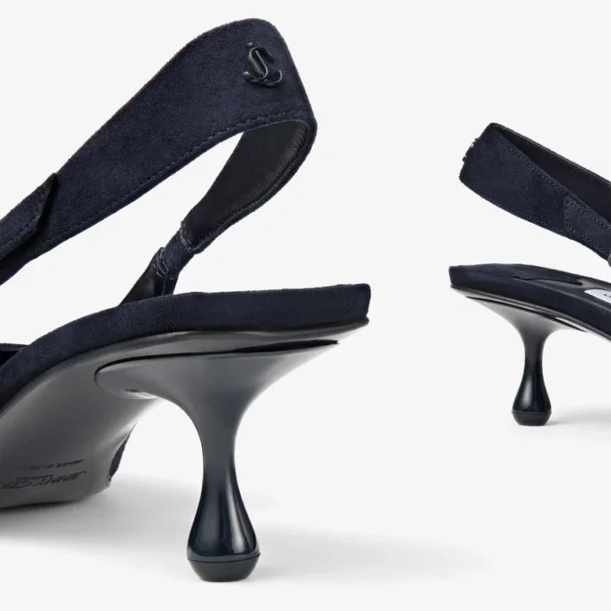 Amel 50 Marine Pantofi cu baretă din piele de căprioară Amel 50 Marine Pantofi cu baretă din piele de căprioară