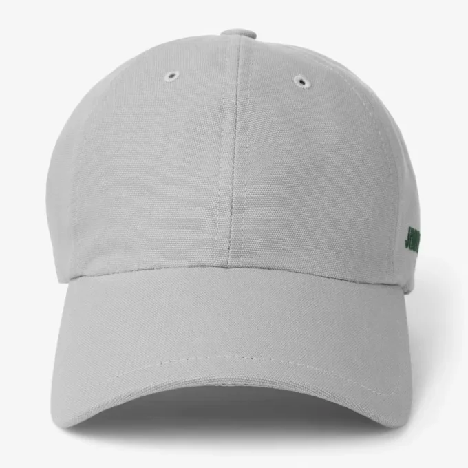 Șapcă 85 Șapcă de baseball din bumbac gri și verde britanic cu logo-ul jimmy choo