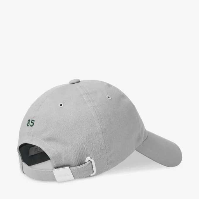 Șapcă 85 Șapcă de baseball din bumbac gri și verde britanic cu logo-ul jimmy choo