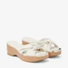 Avenue Wedge 50 Latte Mule cu toc înalt din piele Nappa Avenue Wedge 50 Latte Mule cu toc înalt din piele Nappa