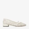 Balerini Elisa Latte Pantofi balerini Jimmy Choo din piele nappa perforată Balerini Elisa Latte Pantofi balerini Jimmy Choo din piele nappa perforată