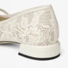 Balerini Elisa Latte Pantofi balerini Jimmy Choo din piele nappa perforată Balerini Elisa Latte Pantofi balerini Jimmy Choo din piele nappa perforată