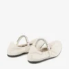 Balerini Jade din piele nappa moale de culoare latte, cu curea cu cristale Balerini Jade din piele nappa moale de culoare latte, cu curea cu cristale