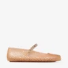 Balerini Jelly Light Toffee cu decor din cristale Balerini Jelly Light Toffee cu decor din cristale