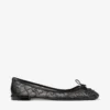 Balerini Scarlett negri cu dantelă Jimmy Choo