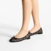 Balerini Scarlett negri cu dantelă Jimmy Choo