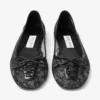 Balerini Scarlett negri cu dantelă Jimmy Choo
