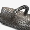 Balerinii Jelly Black cu ornamente din cristale Balerinii Jelly Black cu ornamente din cristale