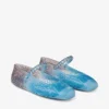 Balerinii Jelly Denim Degradé cu ornamente din cristale Balerinii Jelly Denim Degradé cu ornamente din cristale