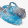 Balerinii Jelly Denim Degradé cu ornamente din cristale Balerinii Jelly Denim Degradé cu ornamente din cristale