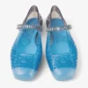 Balerinii Jelly Denim Degradé cu ornamente din cristale Balerinii Jelly Denim Degradé cu ornamente din cristale
