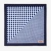 Bandana Sula Bandana din bumbac cu imprimeu în carouri marine Bandana Sula Bandana din bumbac cu imprimeu în carouri marine