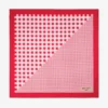 Bandana Sula din bumbac cu imprimeu Gingham în nuanțe de roșu rubiniu Bandana Sula din bumbac cu imprimeu Gingham în nuanțe de roșu rubiniu