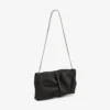 Bonny Clutch Gență de mână din satin negru