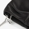 Bonny Clutch Gență de mână din satin negru