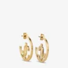 Cercei Jc Monogram Hoops Cercei Jc Monogram Hoops din metal cu finisaj auriu Cercei Jc Monogram Hoops Cercei Jc Monogram Hoops din metal cu finisaj auriu