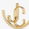 Cercei Jc Monogram Hoops Cercei Jc Monogram Hoops din metal cu finisaj auriu Cercei Jc Monogram Hoops Cercei Jc Monogram Hoops din metal cu finisaj auriu