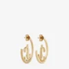 Cercei Jc Monogram Hoops Cercei Jc Monogram Hoops din metal cu finisaj auriu Cercei Jc Monogram Hoops Cercei Jc Monogram Hoops din metal cu finisaj auriu
