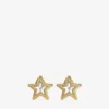 Cercei Jc Star Studs Cercei Jc Star Studs din metal cu finisaj auriu și cristale Swarovski Cercei Jc Star Studs Cercei Jc Star Studs din metal cu finisaj auriu și cristale Swarovski