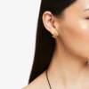 Cercei Jc Studs din metal cu finisaj auriu și cristale Swarovski