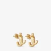 Cercei Jc Studs din metal cu finisaj auriu și cristale Swarovski