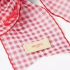 Clama de păr cu fundă Clama de păr cu fundă din organza mini-gingham în nuanțe de roșu rubiniu