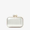 Clutch Cloud din sidef de culoare ivoriu cu închizătoare cu cristale Clutch Cloud din sidef de culoare ivoriu cu închizătoare cu cristale