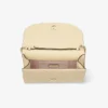 Clutch Curve Clutch din piele Biker matlasată, culoare Buttermilk Clutch Curve Clutch din piele Biker matlasată, culoare Buttermilk