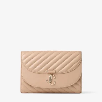 Clutch Curve Clutch din piele de Biker matlasată Chai