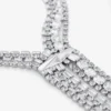 Colier Zandra Colier din cristal cu finisaj argintiu Colier Zandra Colier din cristal cu finisaj argintiu
