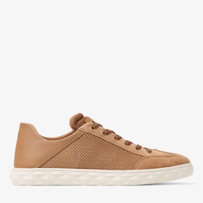 Diamond Flex M Toffee Mix Pantofi sport joși din piele mixtă și plasă texturată