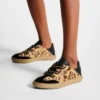 Diamond Light Flex F Adidași din piele de ponei cu imprimeu leopard
