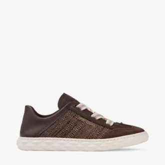 Diamond Light Flex F Adidași din piele mixată de culoare ciocolată și latte și rafie fină