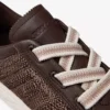 Diamond Light Flex F Adidași din piele mixată de culoare ciocolată și latte și rafie fină Diamond Light Flex F Adidași din piele mixată de culoare ciocolată și latte și rafie fină