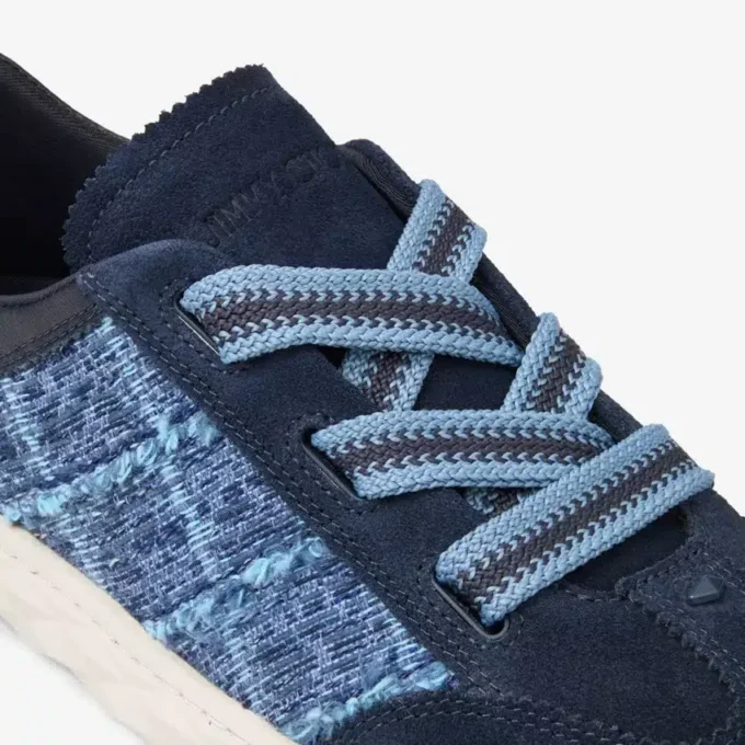 Diamond Light Flex F Adidași din piele mixtă de culoare marină și denim cu model încrucișat Diamond Light Flex F Adidași din piele mixtă de culoare marină și denim cu model încrucișat