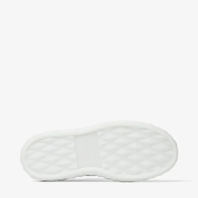 Diamond Light Maxi F Adidași albi din piele Nappa cu talpă joasă și platformă Diamond Light Maxi F Adidași albi din piele Nappa cu talpă joasă și platformă