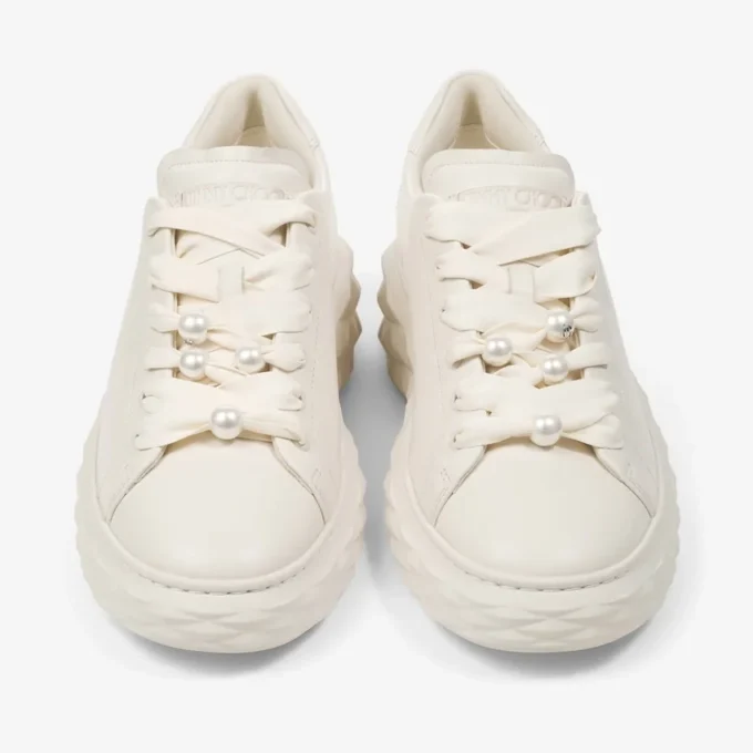Diamond Light Maxi F Adidași din piele netedă și sclipici grosier, culoare Latt Diamond Light Maxi F Adidași din piele netedă și sclipici grosier, culoare Latt