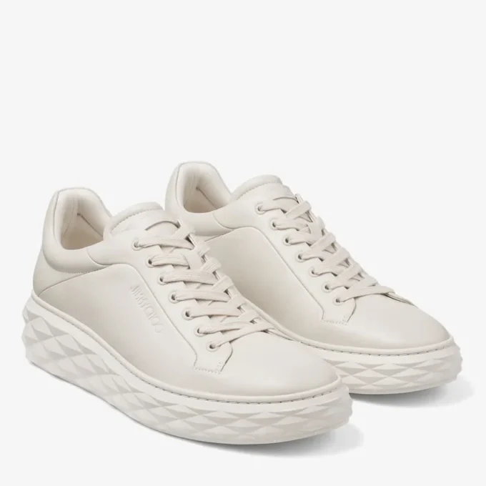 Diamond Maxi M Ii Adidași cu platformă din piele Nappa de culoare cretă
